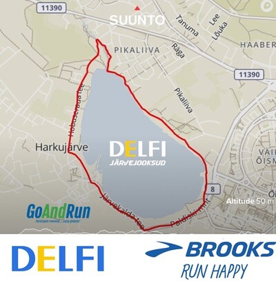 Soovituslik 6,5 km ring ümber Harku järve