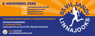 65.Viljandi Linnajooks toimub 8.novembril