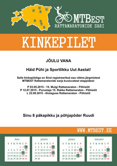 Tee jõuludeks sportlik kingitus!
