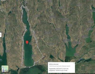 Mööda teid on ring ümber Jalpugi järve 100 km