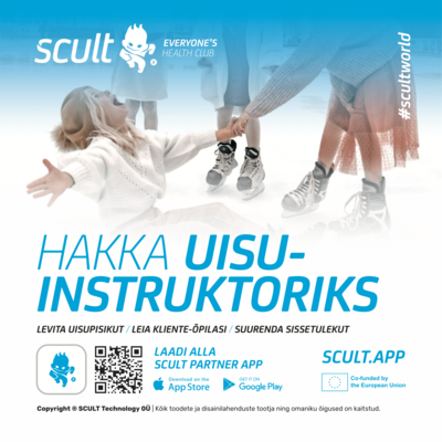 SCULT Partner äpis saad luua ühekordseid või korduvaid, tasuta või tasulisi treeninguid, spordipäevi või laagreid