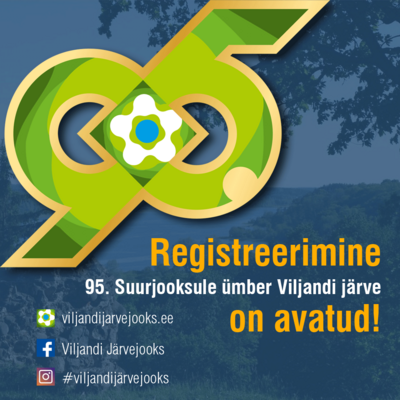 Registreerimine 95. Suurjooksule ümber Viljandi järve on avatud!