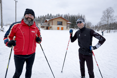 Marko Veisson ja Raido Ränkel suusarajal