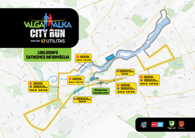 Valga Valka City Run satiksmes informācija 2026