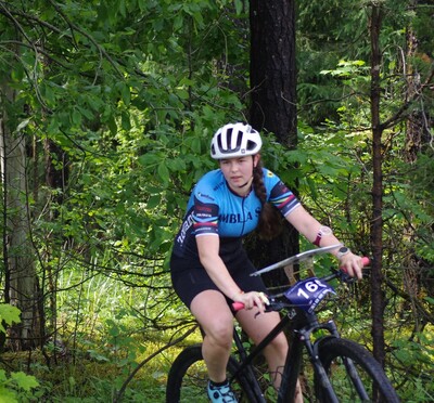 Anett Liisa Parts rattaorienteerumise rajal / OK JOKA kogust