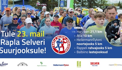 1. maist tõusevad Rapla Selveri Suurjooksu osalustasud