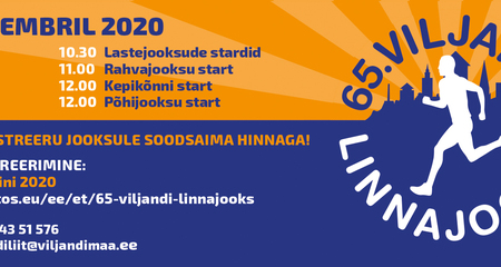 65.Viljandi Linnajooks toimub 8.novembril