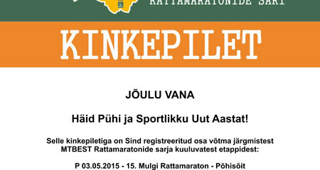 Tee jõuludeks sportlik kingitus!