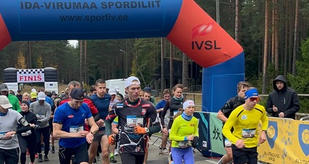 8.Alutaguse Sügisjooksu kiireimad olid Taavi Tambur ja Aveli Juursalu