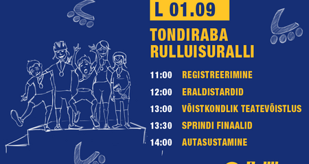 1. septembril lõpetame hooaja Tondiraba Rulluisuralliga!