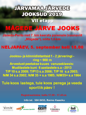 Järvamaa järvede jooksud 2019 